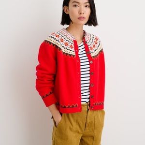 Alex Mill Hilde Fair Isle Cardigan